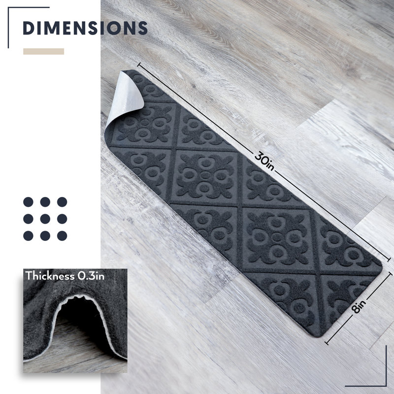 TreadSafe Carpet Stair Treads for Indoor Wooden Steps & Reviews Wayfair